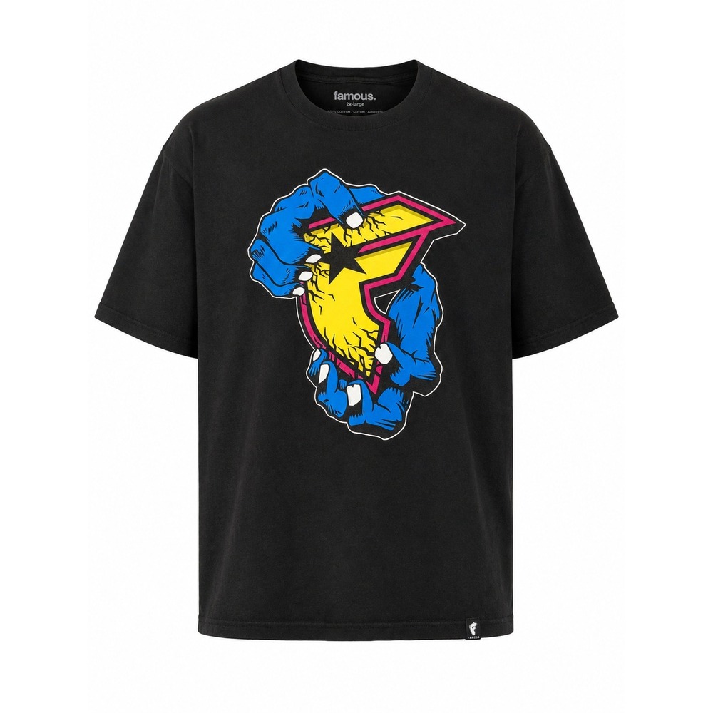 Famous Stars and Straps Graphic T-Shirt Men's 2XL Black Logo Skate Streetwear
